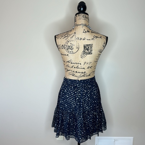 Kate Spade Night Sky lurex dot skirt rich navy - Picture 8 of 15